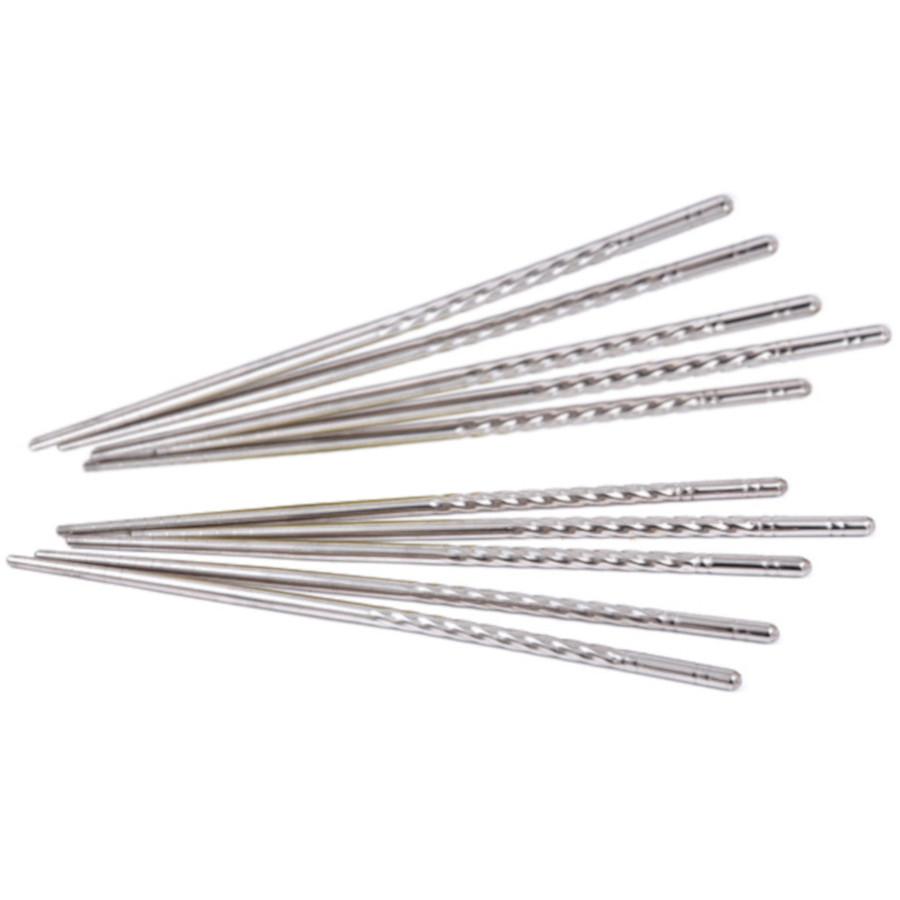 Sét 10 Đôi Đũa Inox Rỗng 22.5cm