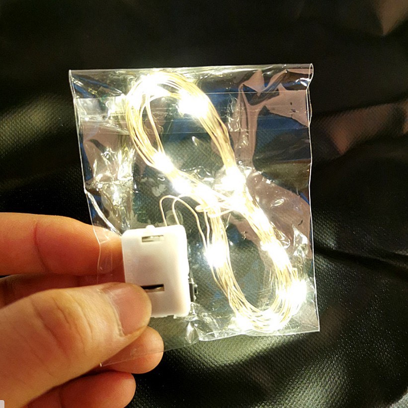 Dây đèn Led dùng pin ,dây đèn đom đóm nhấp nháy