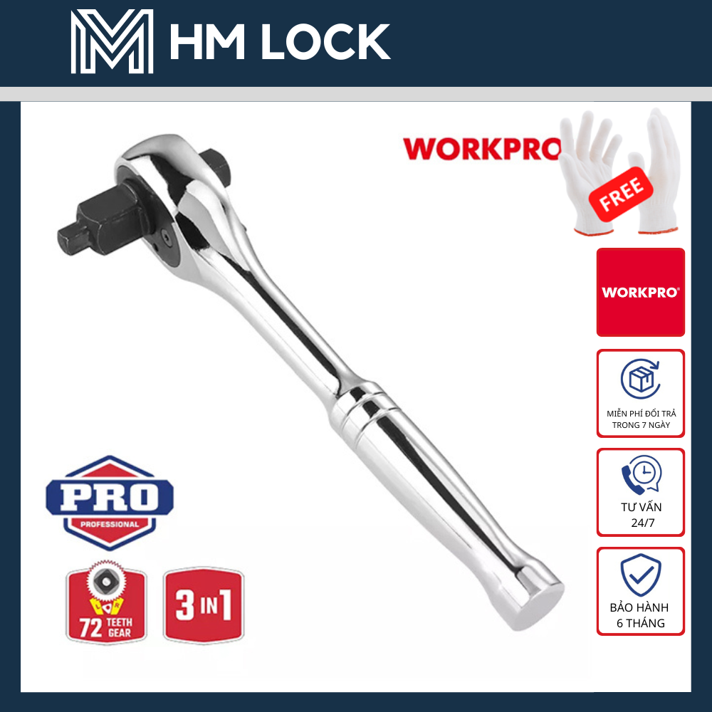 Tay vặn nhanh tự động 3in1 workpro - wp271014 - hàng chính hãng