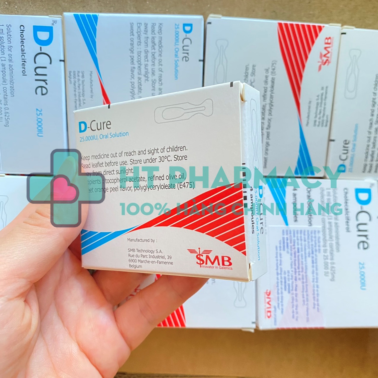 D-cure Vitamin D dcure hỗ trợ bổ sung Vitamin D thiếu hụt (hộp 4 ống)