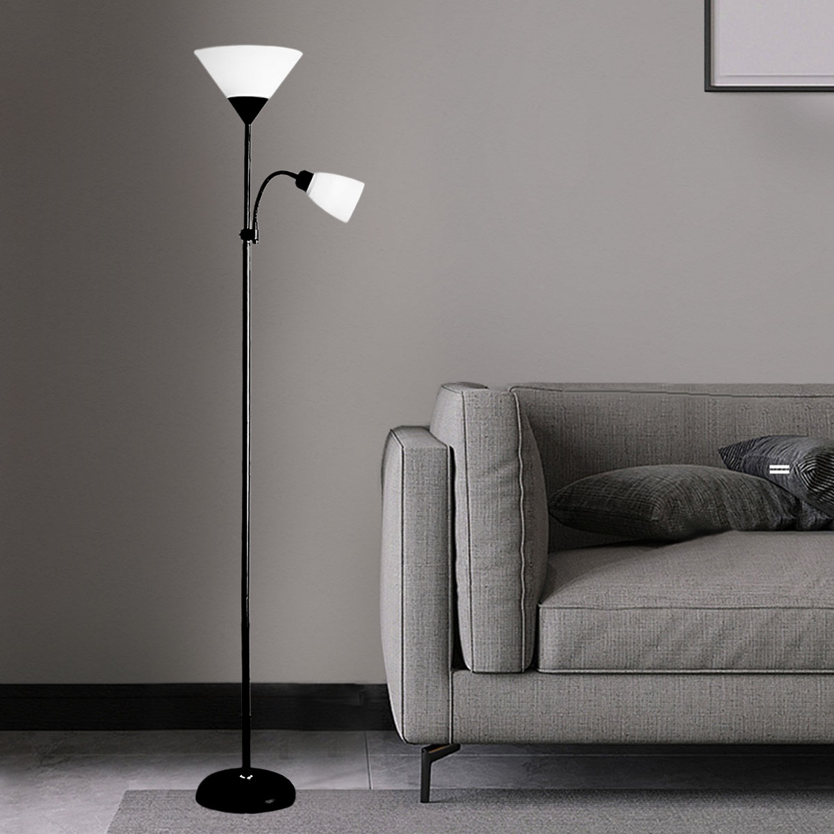ĐÈN SÀN HẮC TRẦN - NAPAM (Tặng kèm 2 bóng led Philips)