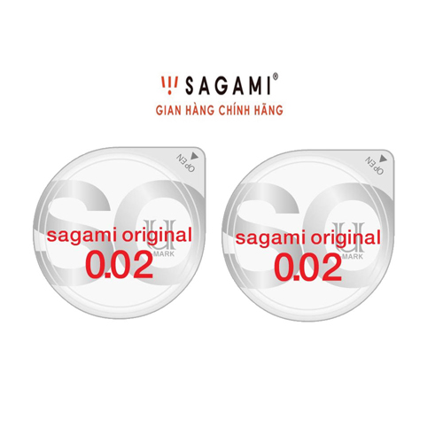 [HCM]Combo 2 hộp bao cao su Sagami Original 002 - Siêu mỏng - 4 chiếc