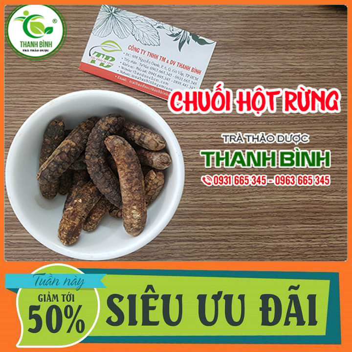 Chuối Hột Rừng 100G Khô Loại 1 Hàng CTy - Thảo Dược Thanh Bình