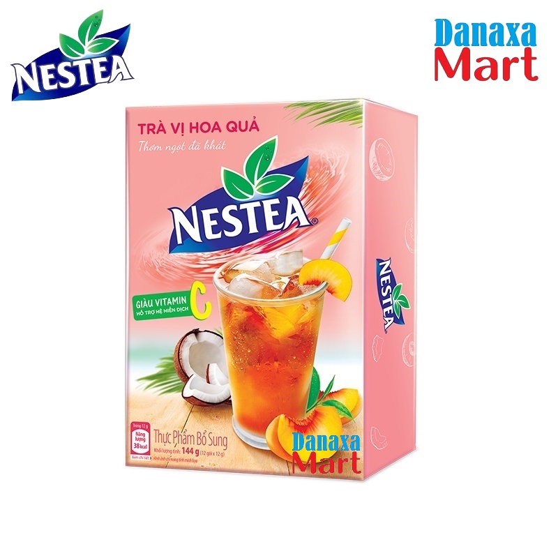 Trà Nestea vị Hoa Quả (Hộp 12 gói x 12g)