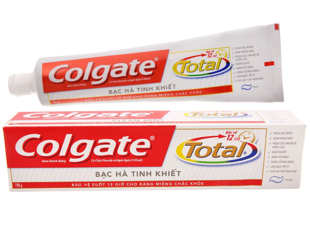 Kem đánh răng colgate total bạc hà 170g