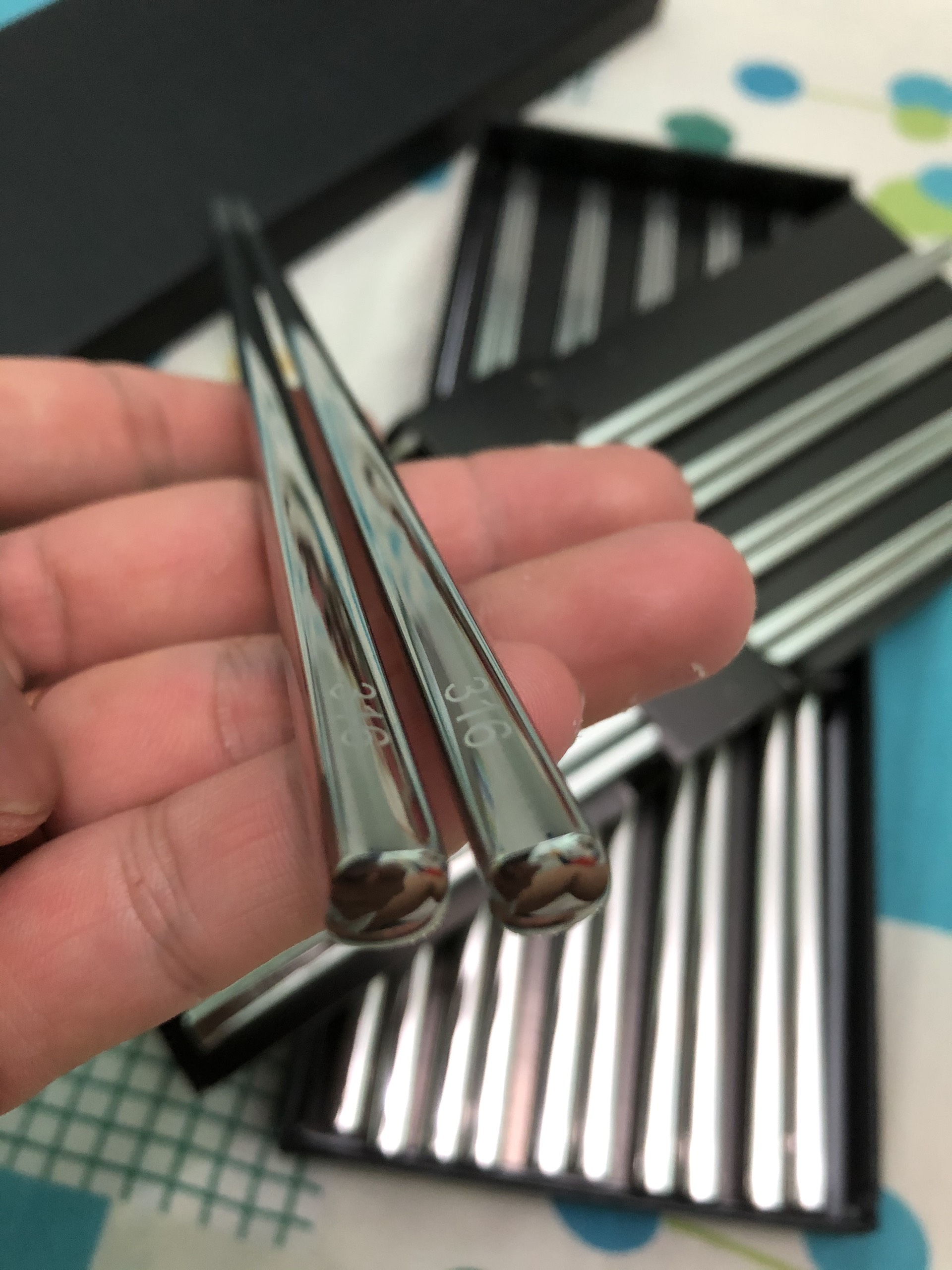 Bộ 5 Đôi Đũa Inox Xịn 316 Cao Cấp