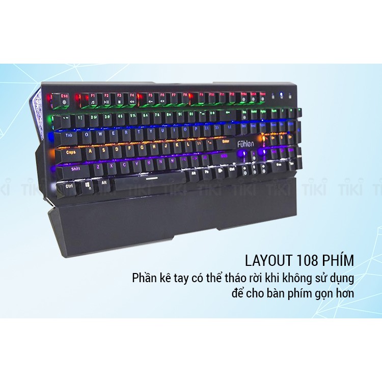 Bàn Phím Cơ Có Dây Fuhlen Destroyer Mới Full Box.
