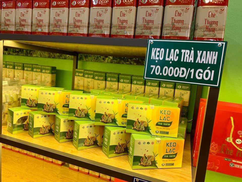 kẹo lạc trà xanh