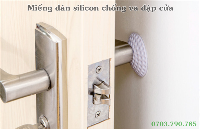 [HCM]Set 2 Miếng Dán Silicon Chống Va Đập Cửa