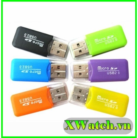 Đầu đọc thẻ nhớ micro sd mini tiện dụng giao màu ngẫu nhiên
