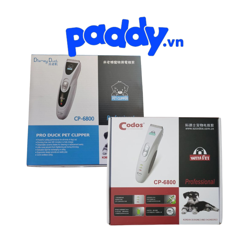 Tông Đơ Cắt Tỉa Lông Chó Mèo Sạc Điện CODOS CP-6800