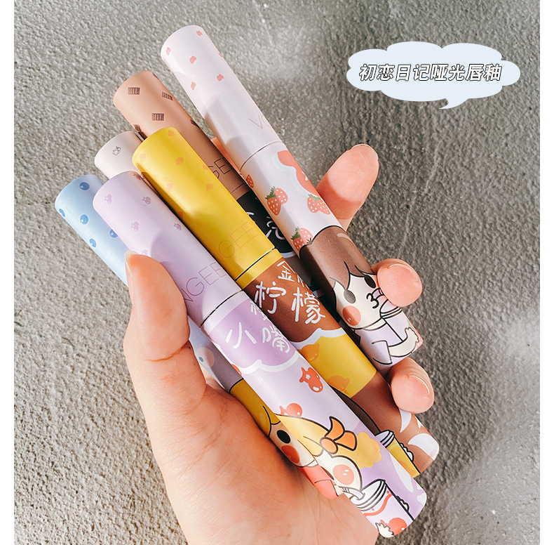 [HCM] Set Son kem  VONGEE Vỏ Hồng 6 Cây Mẫu Mới
