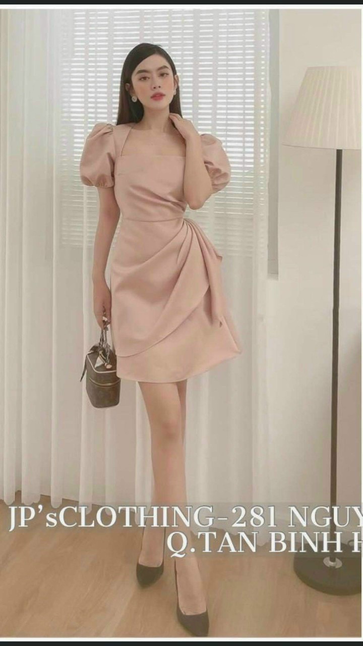 Đầm umi tay phồng bèo eo quyến rũ dành cho nàng đi tiệc, đi chơi, dạo phố,...