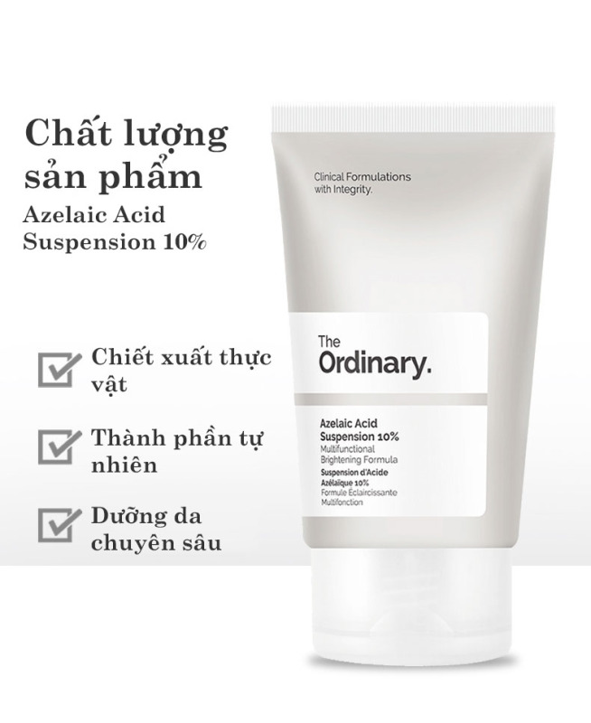 The Ordinary Azelaic Acid Suspension 10% Kem dưỡng trắng da ngừa mụn làm sáng da dưỡng ẩm Whitening Cream Skin Care Moisturizing giá rẻ