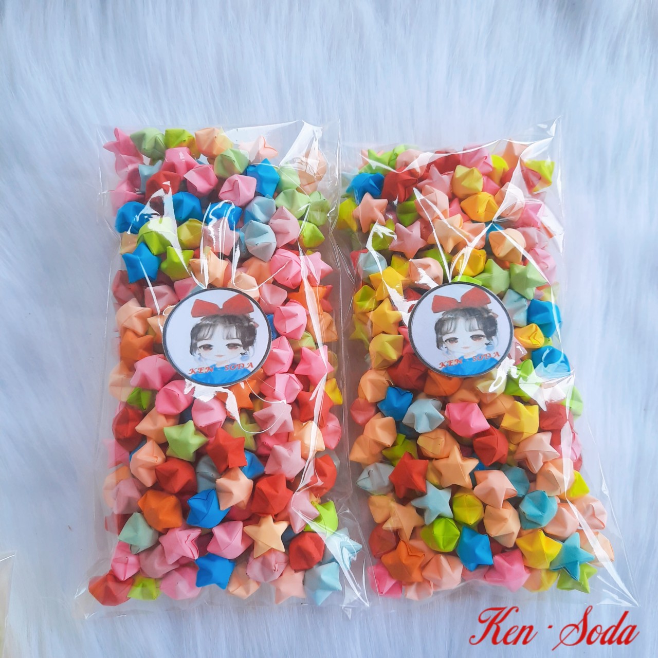 Set 100, Set 250, Set 500 ngôi sao giấy gấp sẳn