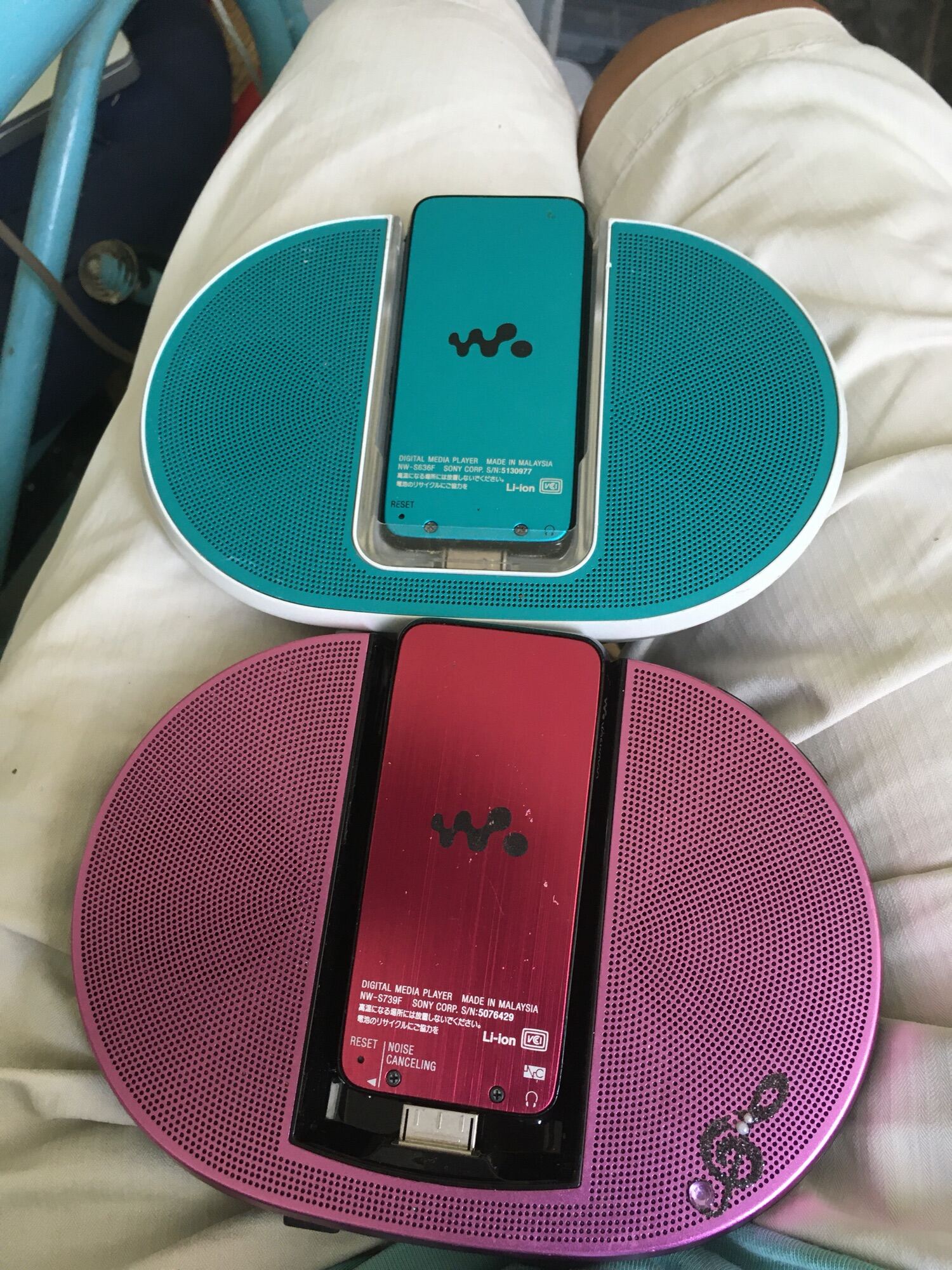Combo Máy Nghe Nhạc Sony Wm Và Dock Loa.