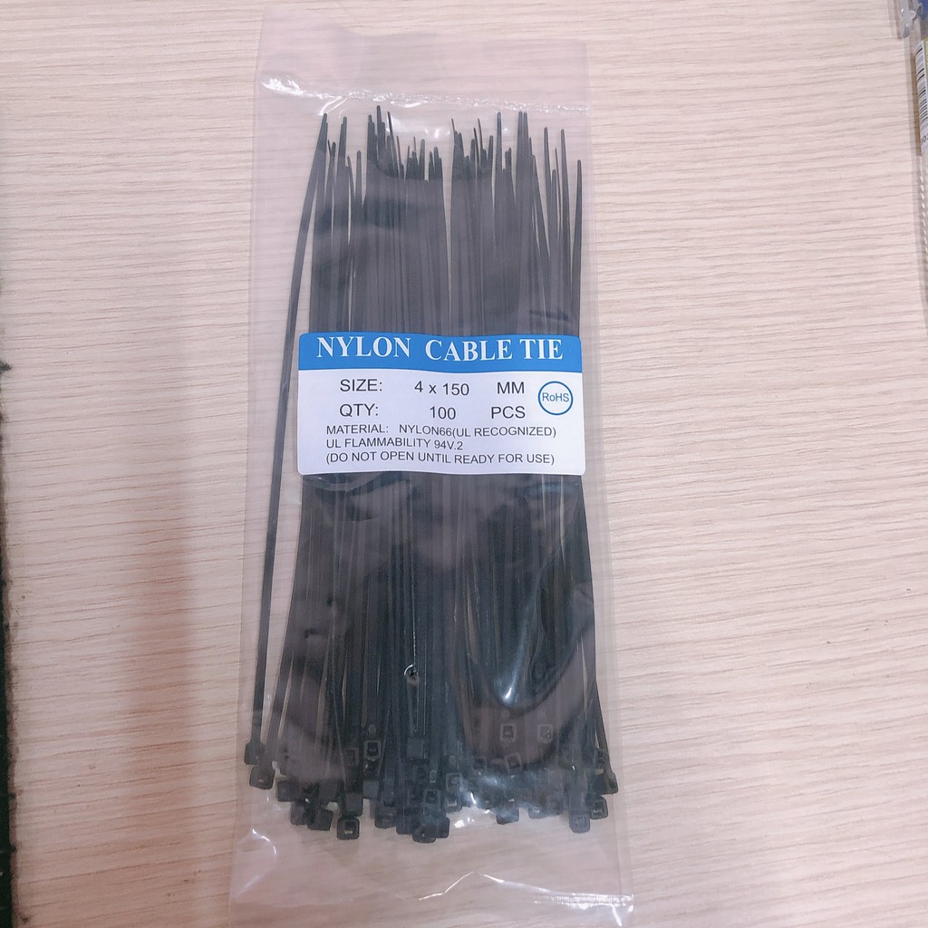 Dây rút 4x 150 mm nhựa