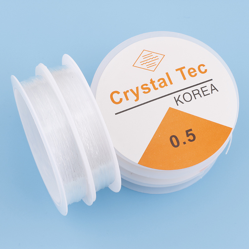 1 Roll Elastic String, Strong Crystal Stretchy Elastic Line Transparent Beading String Thread for Jewelry Making Beading Bracelet Wire