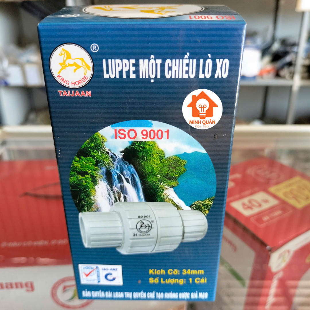 Luppe 1 chiều, van 1 chiều lò xo phi 27mm, phi 34mm TAIJAAN