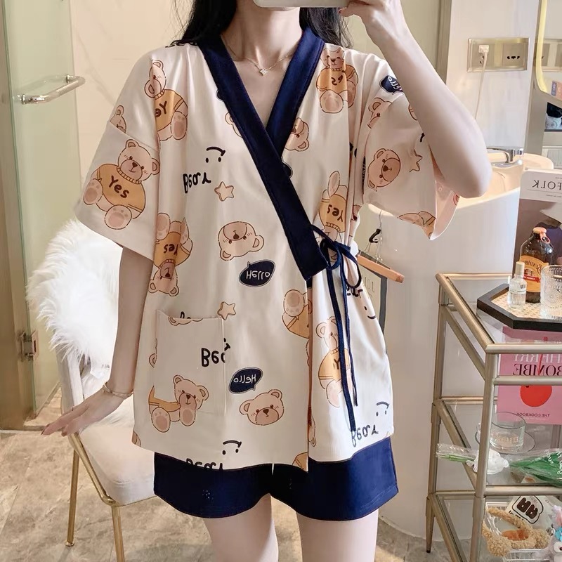 Bộ mặc nhà Bigsize đồ ngủ nữ lụa thoáng mát BC26