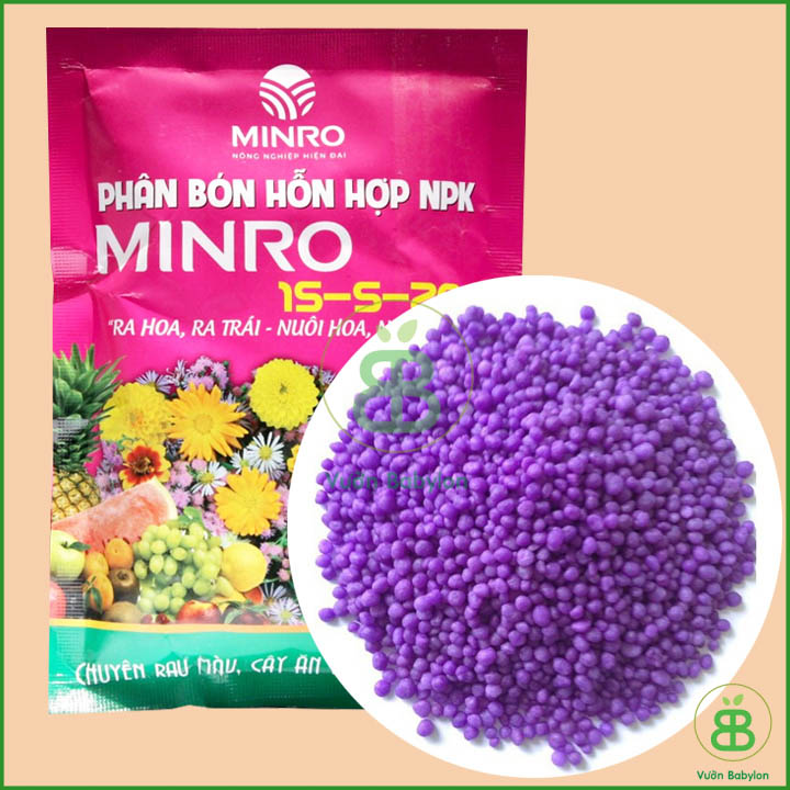 Phân NPK Minro 15-5-20 Kích Ra Hoa, Ra Trái  200GR