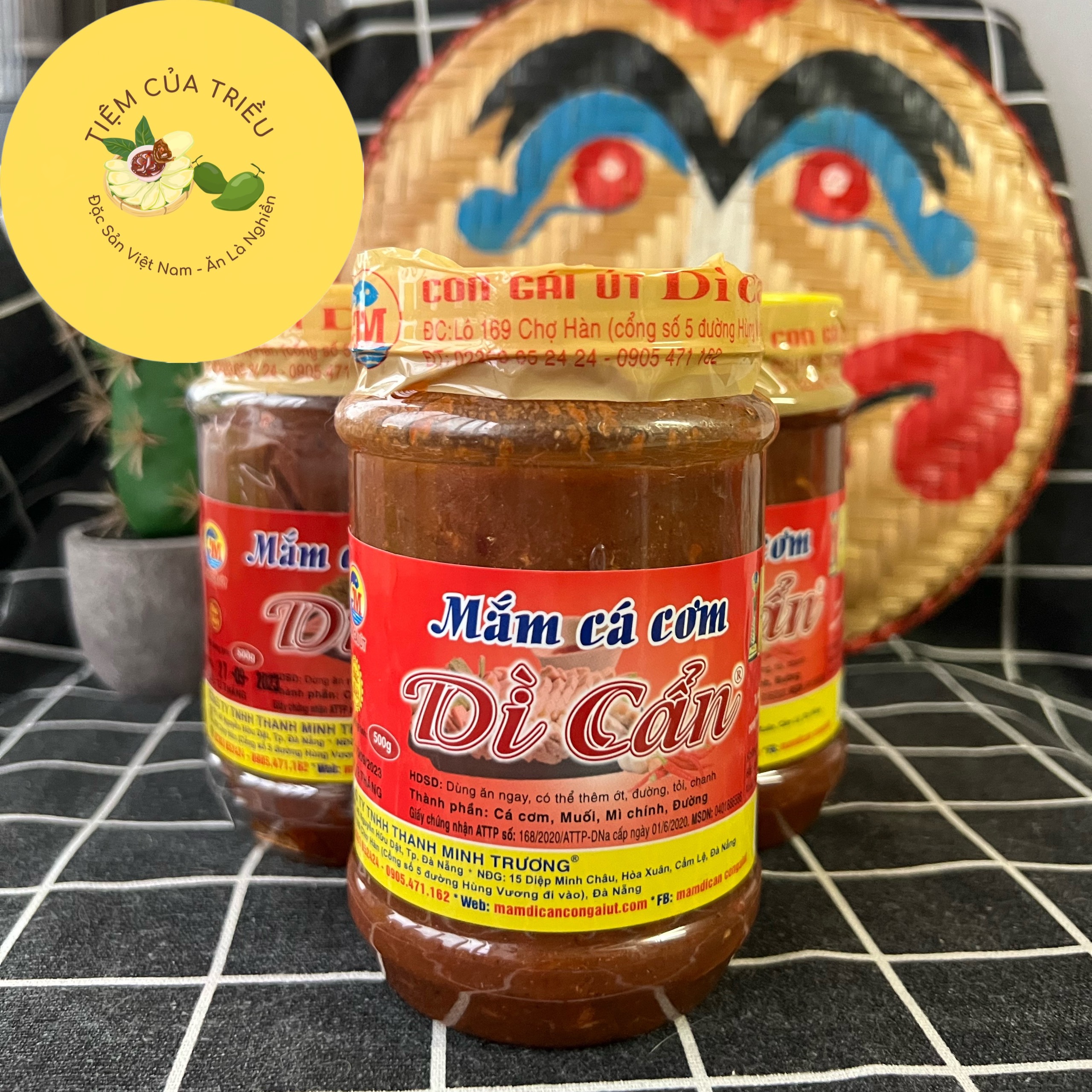 Mắm Cá Cơm Thu/Cá Cơm Dì Cẩn Đà Nẵng 500g (1 hũ)