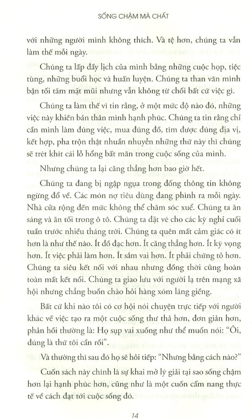 Sống Chậm Mà Chất