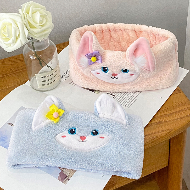 (BDRM14) Băng đô rửa mặt trang điểm hình con cáo
