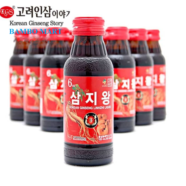 NƯỚC HỒNG SÂM LINH CHI HÀN QUỐC HỘP 10 CHAI