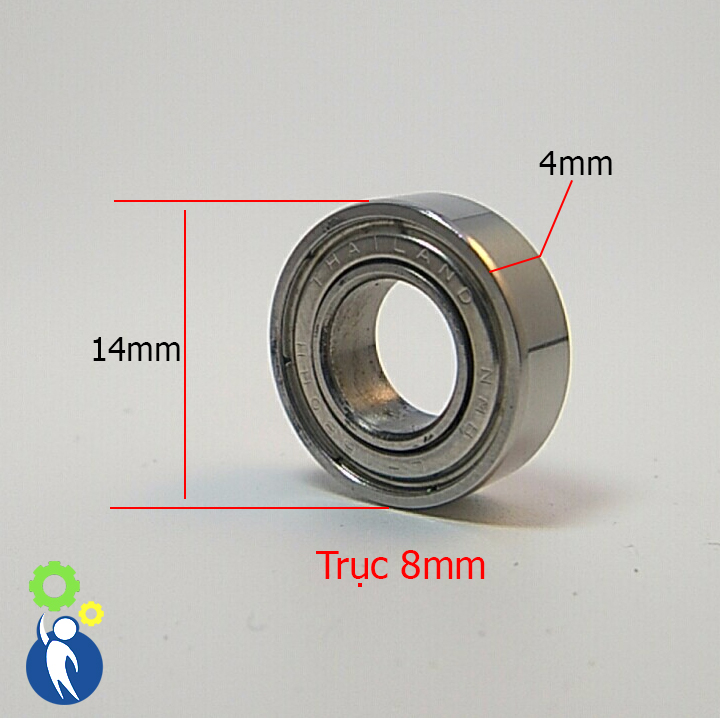 Vòng bi trục 8mm 8x14x4 mr148zz