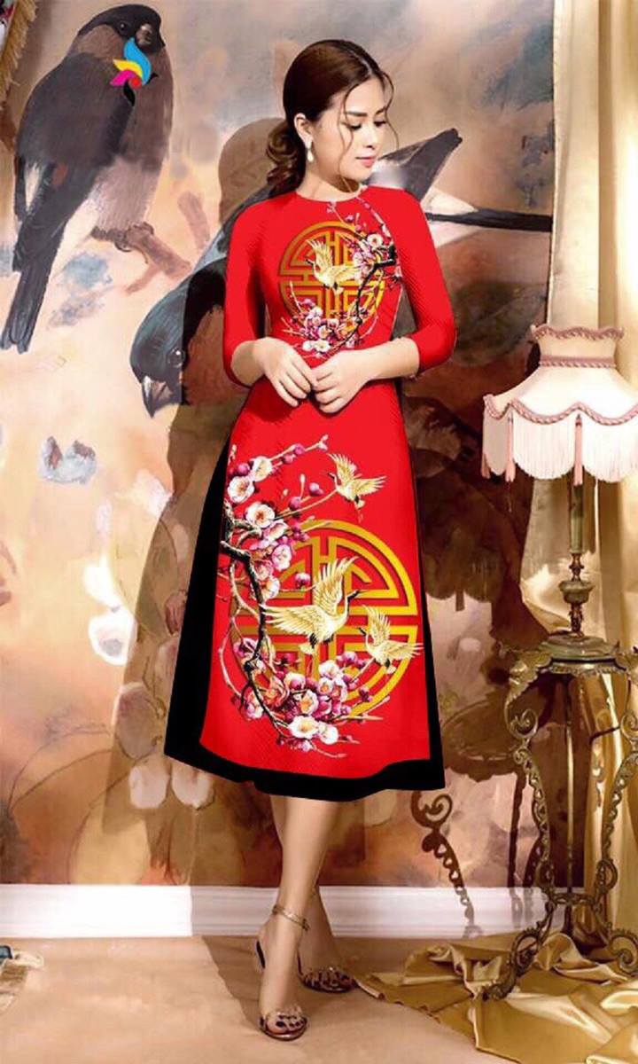 ÁO DÀI CÁCH TÂN IN HỌA TIẾT