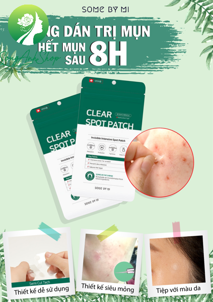 Miếng Dán Mụn Some By Mi Clear Spot Patch (gồm 18 miếng tròn)