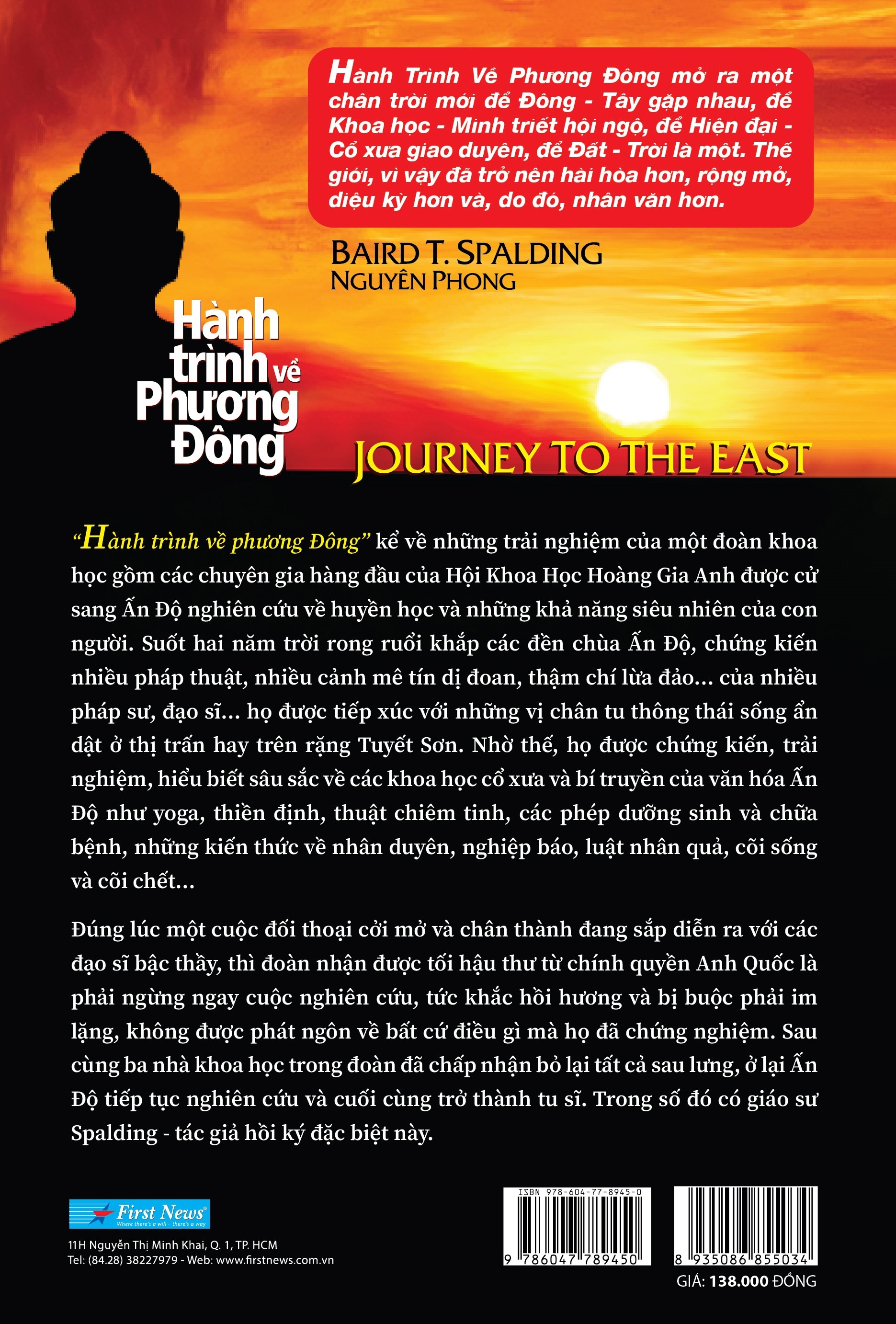 Fahasa - hành trình về phương đông - bìa cứng