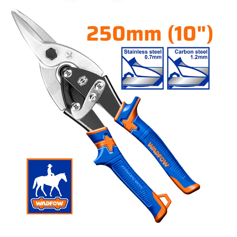 Kéo cắt tôn tole tin snip 256mm 10inch ingco hts0410
