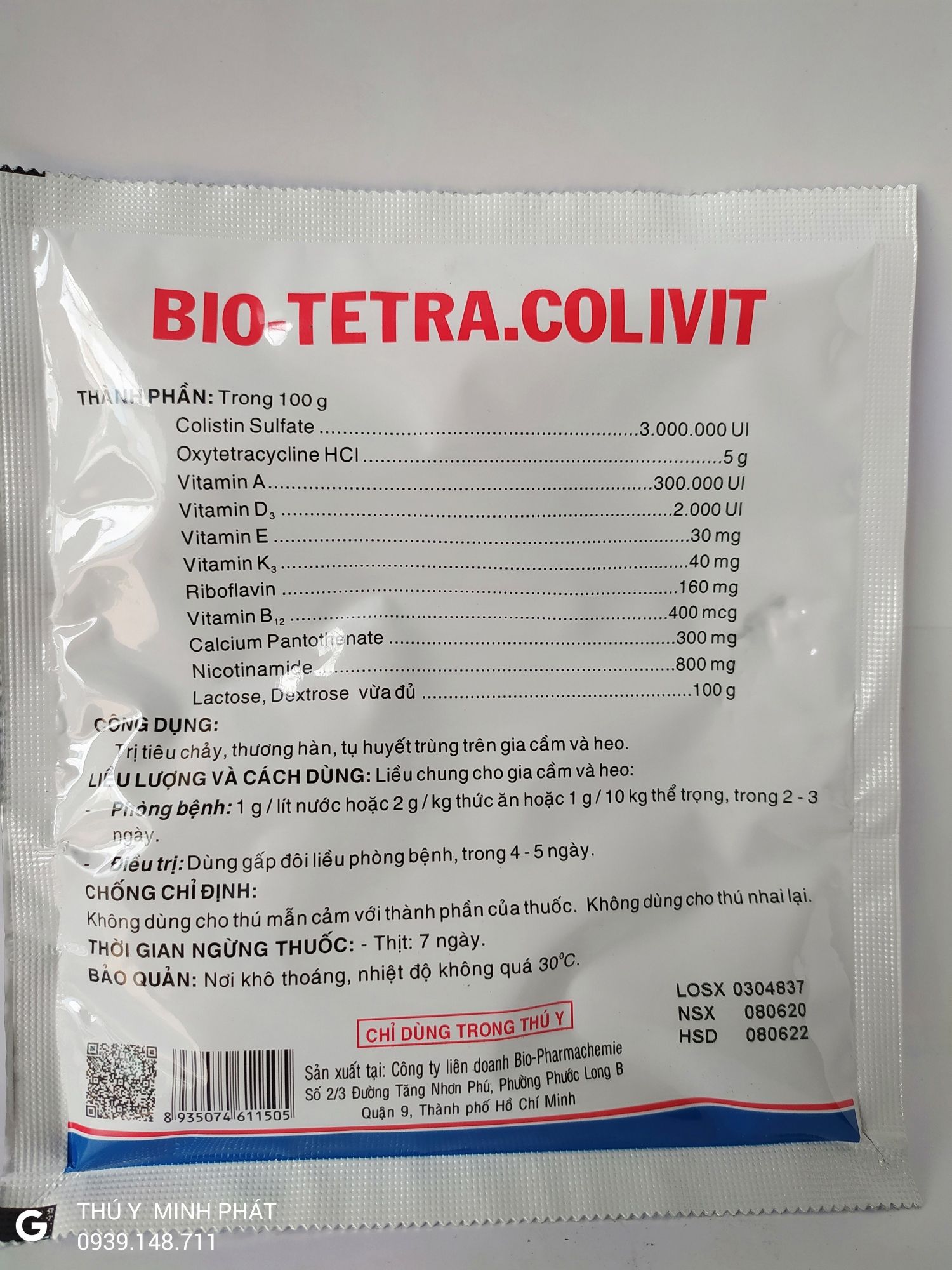 BIO TETRA COLIVIT GÓI 100G