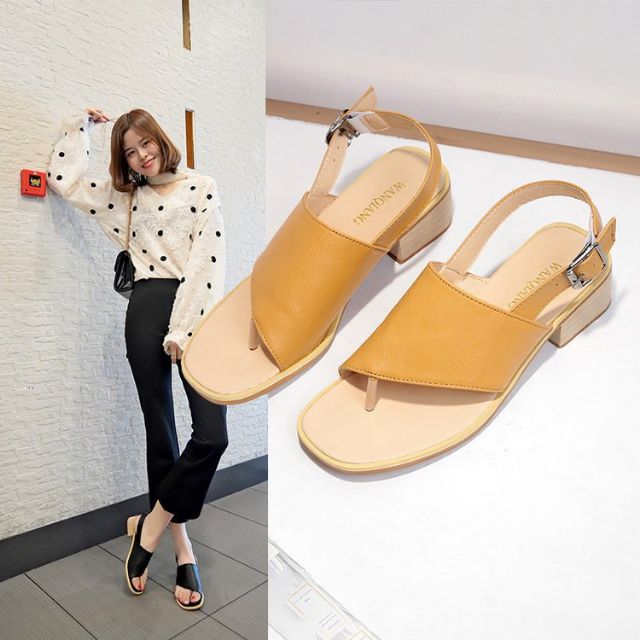 Sandal nữ bản chéo xỏ ngón