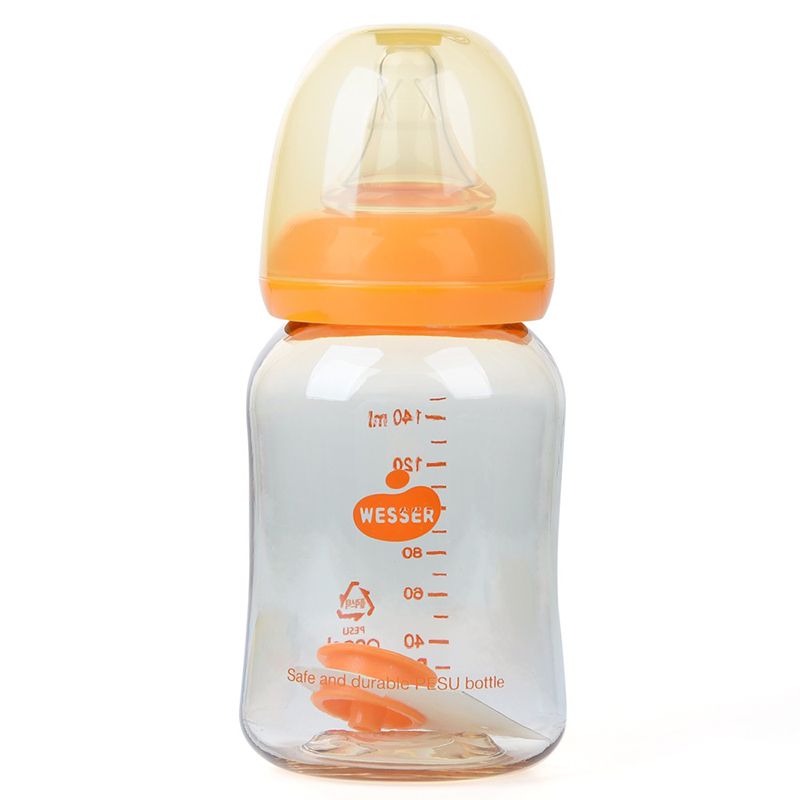 (Mẫu mới) Bình sữa Wesser nano silver 140ml cho bé từ 0-3 tháng tuổi