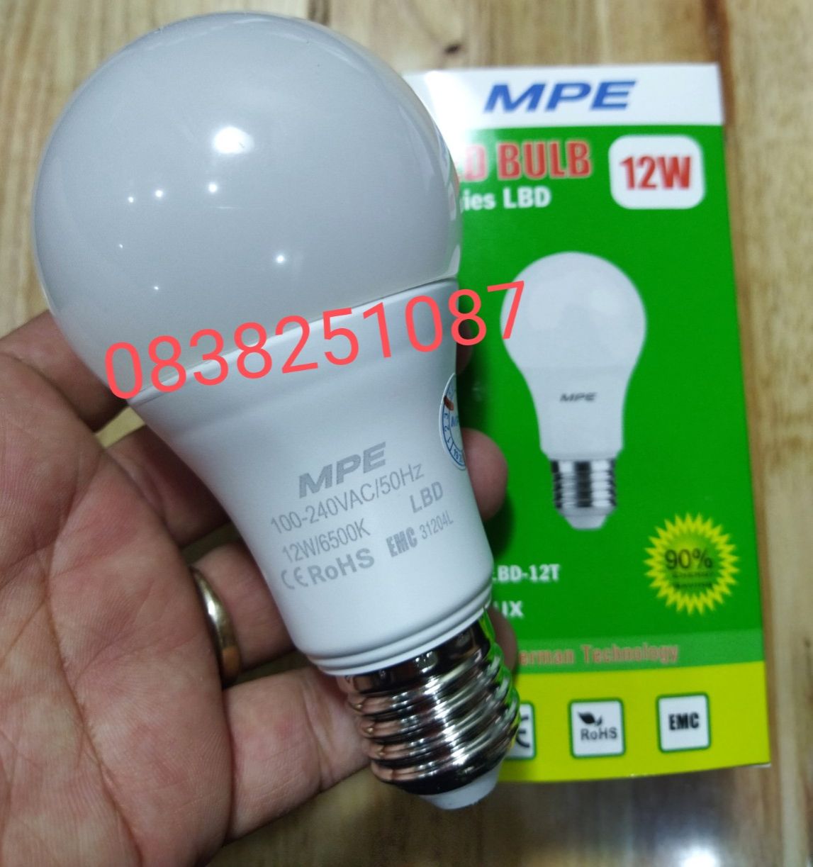 High Quality 12W Led Bulb Mpe Lbd-12 (European Standard)