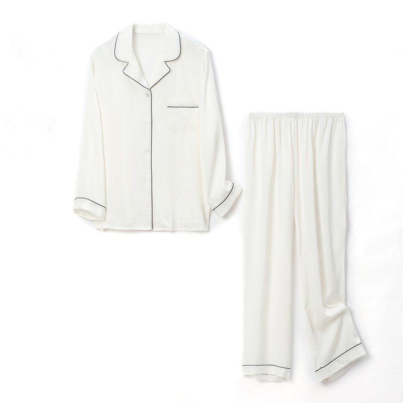 Pyjamas Đồ Ngủ Mặc Nhà Lụa Gấm Bộ Dài Đủ Size AMANTA AMTP61