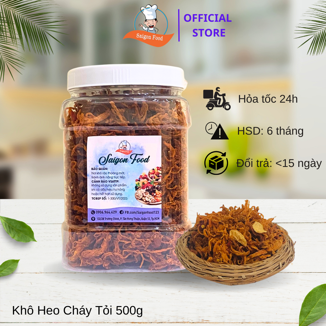 500gr khô heo cháy tỏi