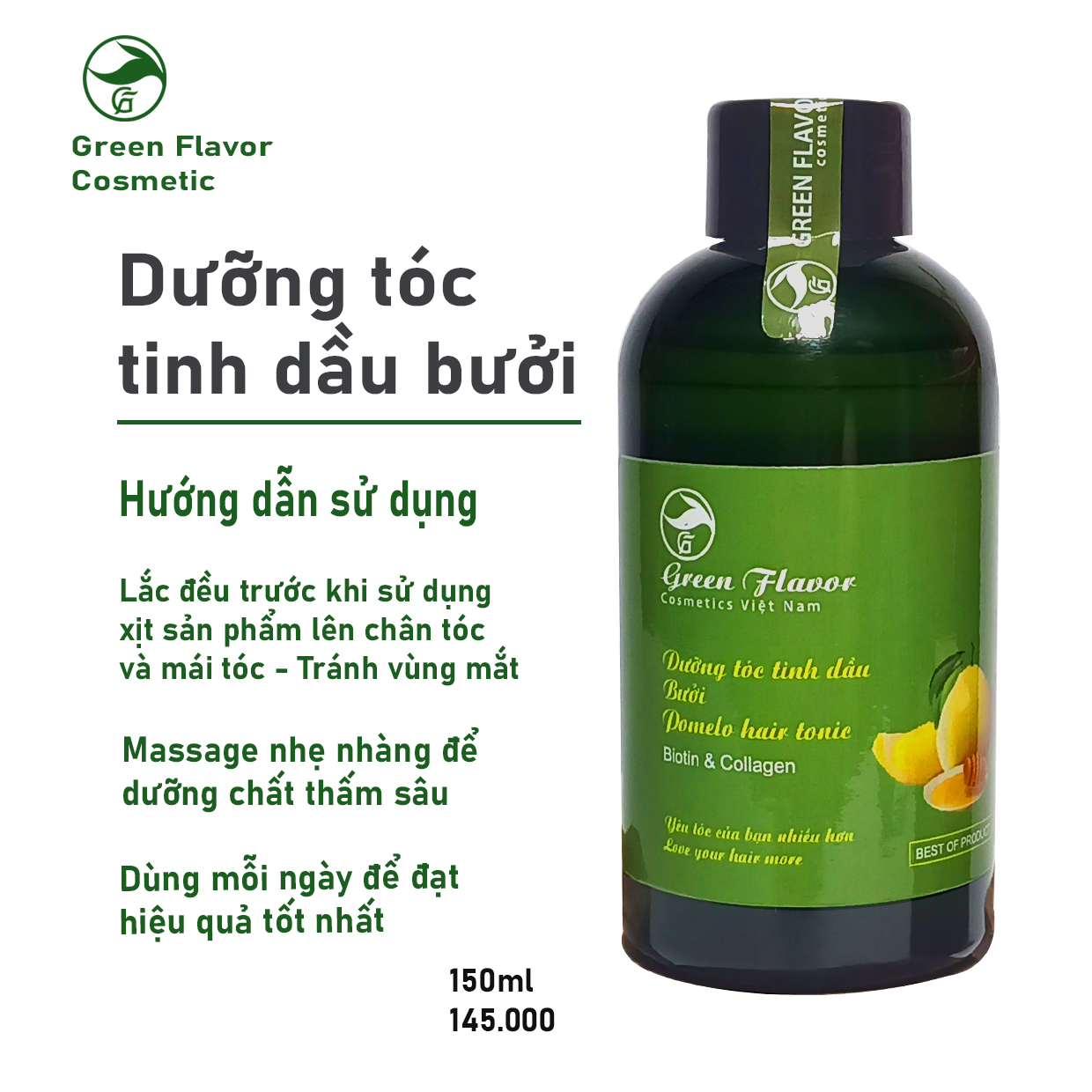 TINH DẦU BƯỞI - DƯỠNG TÓC, Kích thích mọc tóc