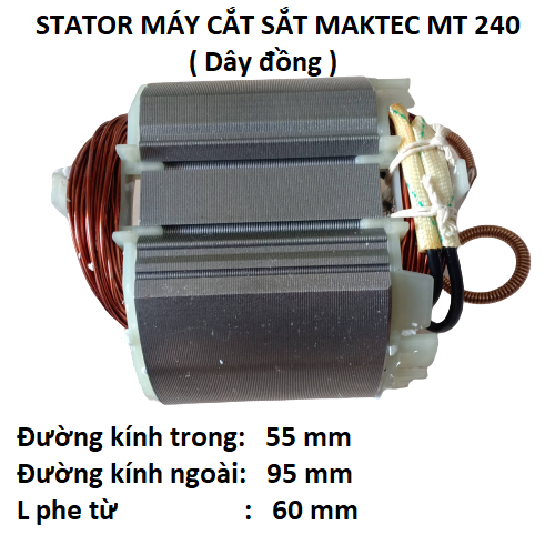 Stator, cuộn điện lắp máy cắt sắt MT 240