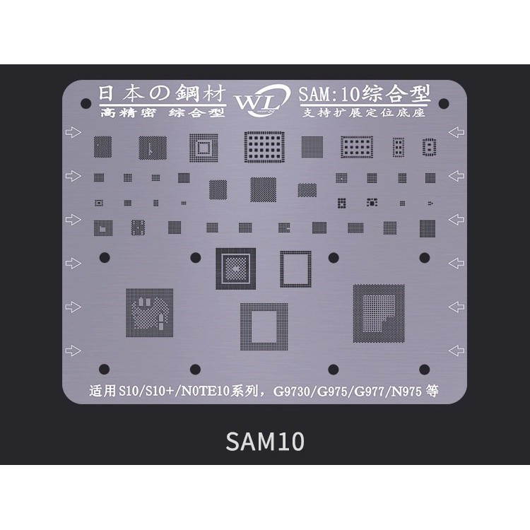 Vỉ làm chân SAM:10 Full IC Samsung S10/S10+