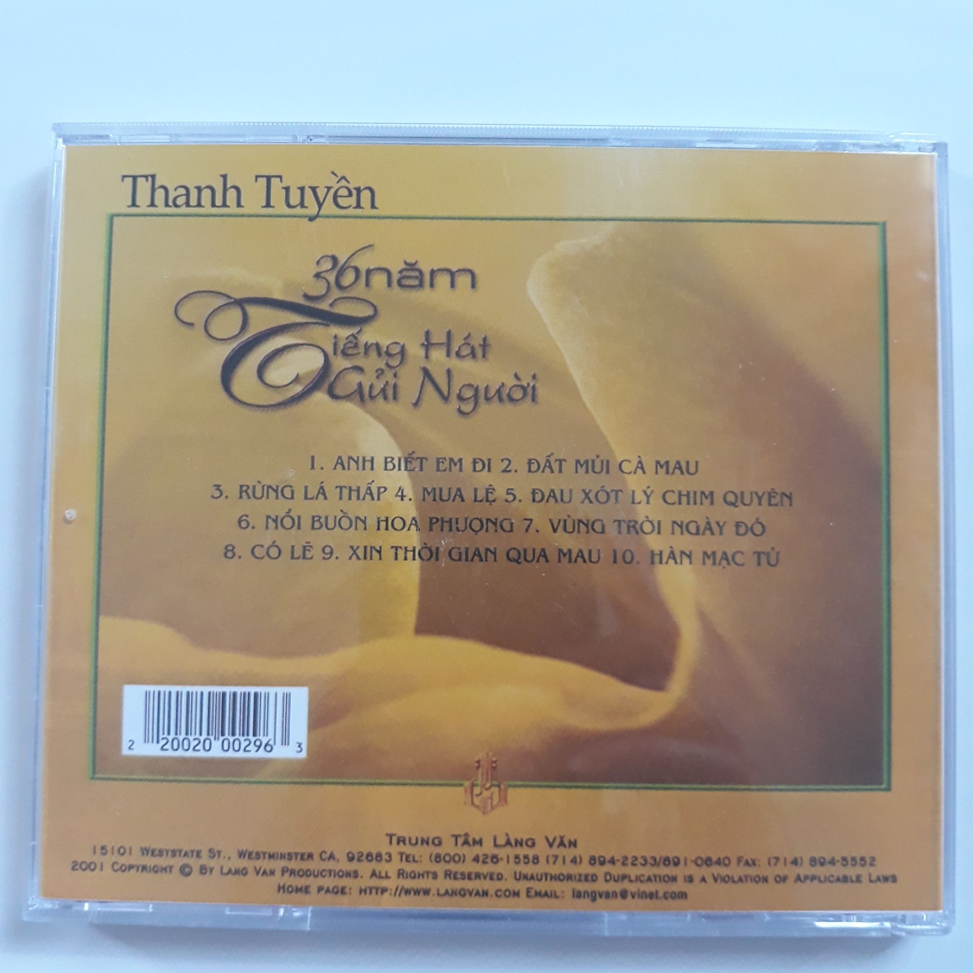 Bộ 3 đĩa cd Thanh Tuyền Mitsubishi phono