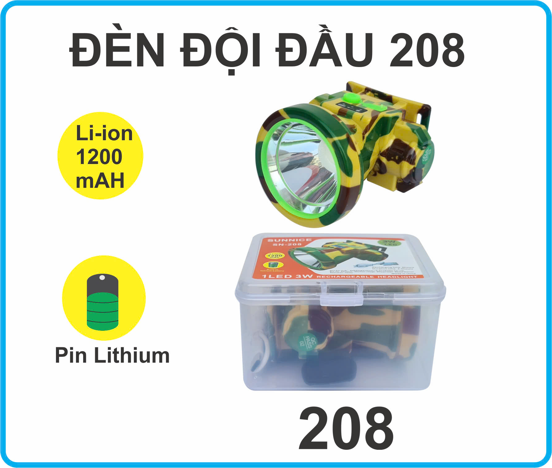 Đèn Đội Đầu 208