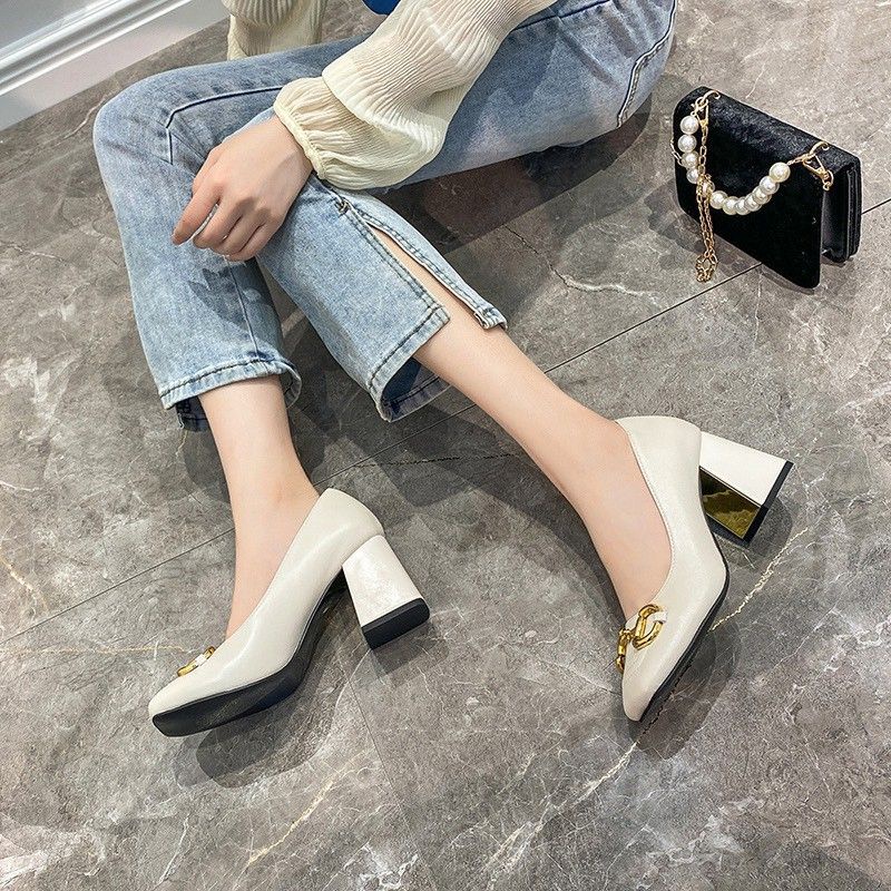 Giày cao gót nữ đế vuông 7p hàng công sở