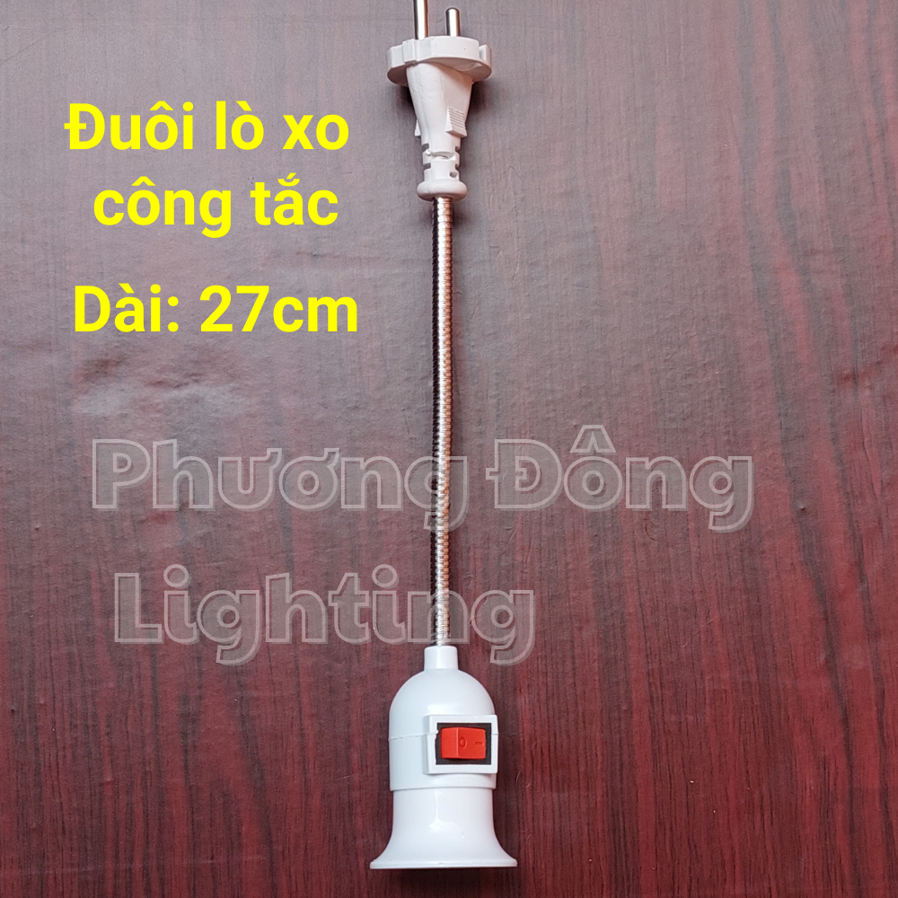 Đuôi đèn xoáy treo lò xo E27 các loại