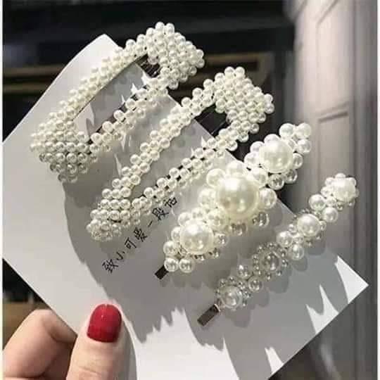 [HCM]Kẹp tóc ngọc trai DATAN (SET 4 CÁI)- Hot 2019