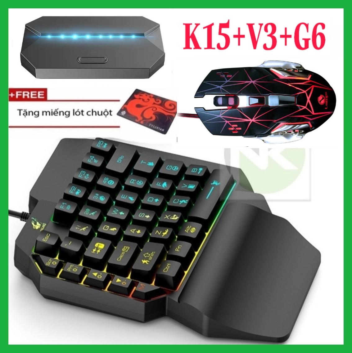 >> BÁO GIÁ BỘ CHUYỂN ĐỔI FREEWOLF G1/G5/G5 PRO/G6 HỖ TRỢ CHƠI GAME PUBG MOBILE CHO ANDROID IOS CHƠI GAME PUBG MOBILE KIÊM | Shopee Lazada Sendo Tiki mới nhất 154 Combo Trọn Bộ Bàn Phím K15 + Chuột V3 + Hộp Chuyển Đổi G6 chơi game PUBG Mobile cho Android, IOS, iPad như PC - NK