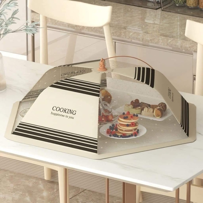 Lồng bàn gấp gọn cooking dùng để che đậy, bảo quản thức ăn loại đẹp, Lồng bàn gấp gọn cooking dùng để che đậy, bảo quản thức ăn